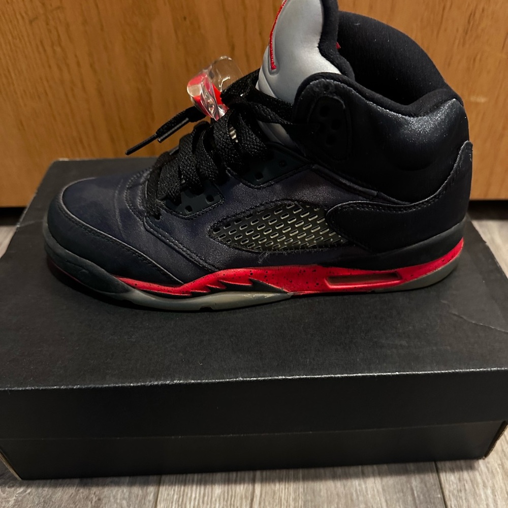 Air Jordan retro 5 black satin